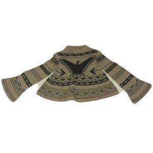 Women's Patterned Sweater with Bell Sleeves